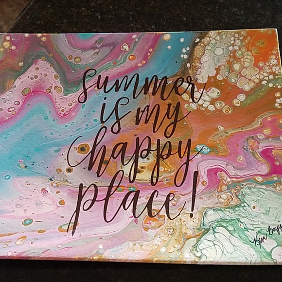 hand made Other - Summer is my happy place handmade sign